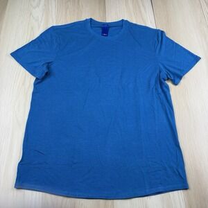 Kit and Ace Blue Crew Neck Short Sleeve Tee Shirt Mens Size L Large